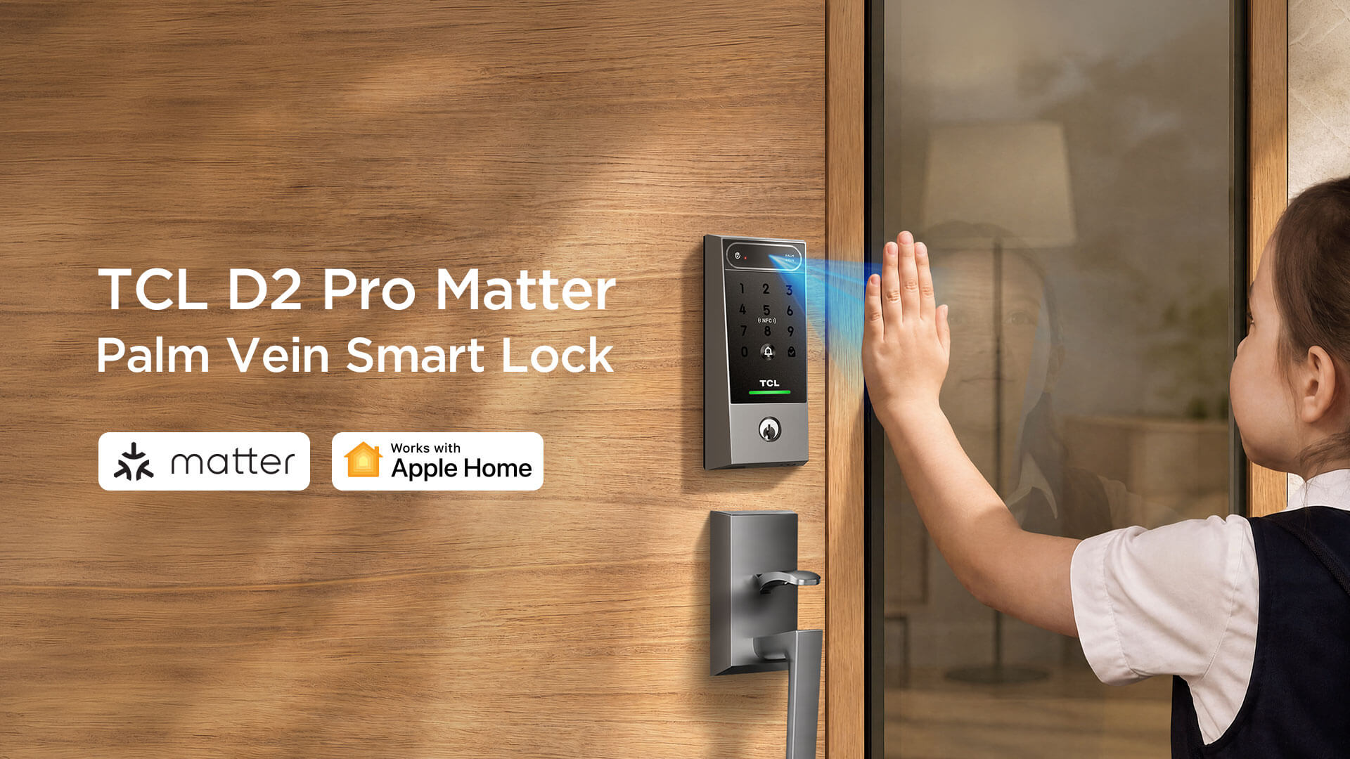 TCL Launches Upgraded D2 Pro Palm Vein Smart Lock with Matter over Thread