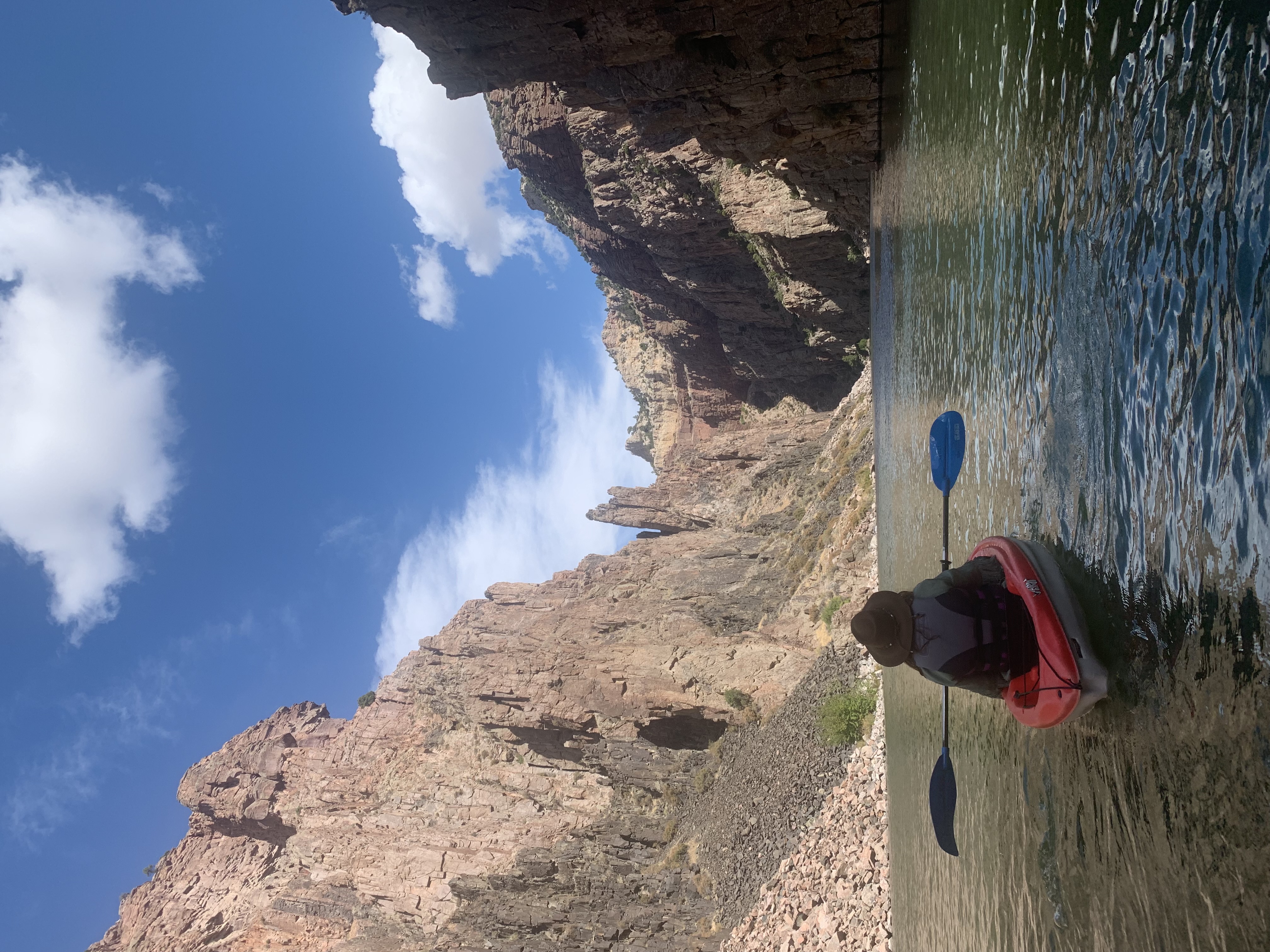 A short drive from Casper, Fremont Canyon is one of Wyoming's most stunning features. With high cliffs on either side and the North Platte River running through the middle, it makes it a perfect place to fish and rock climb. 