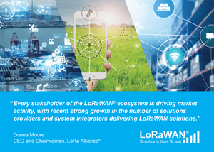 The LoRa Alliance® announced strong growth for LoRaWAN across a number of key market indicators.