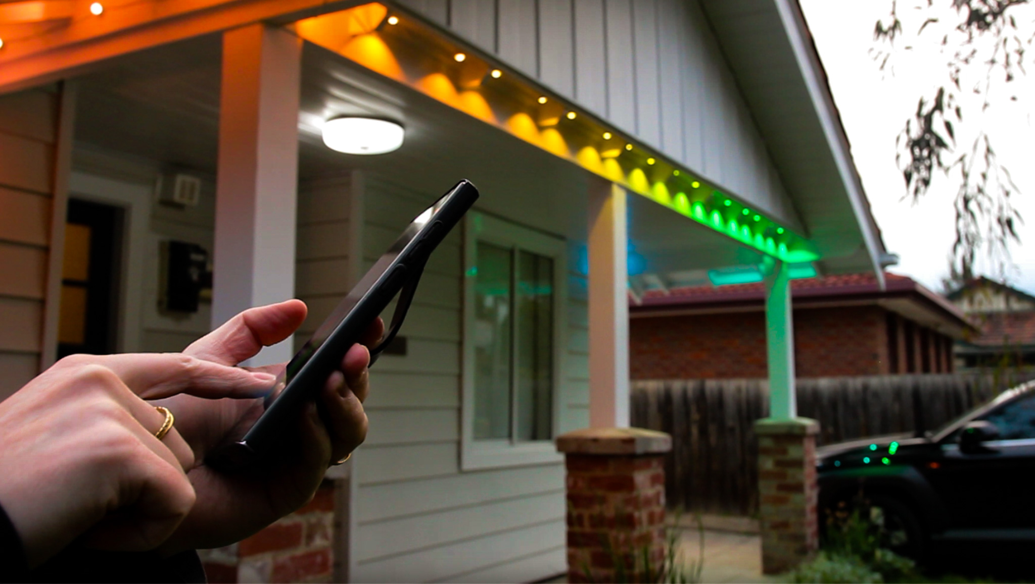 Smart Permanent Outdoor Lights with Vivid Color and Custom Effects