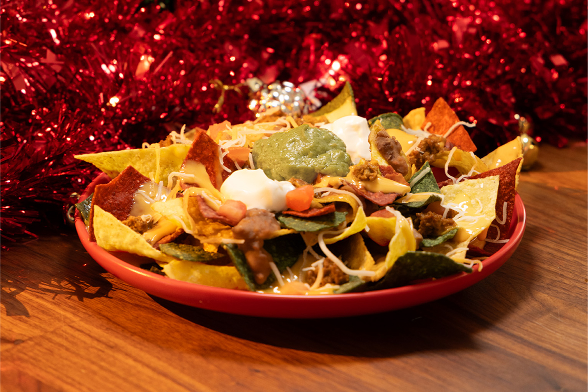 And just in time for the season of giving, Taco John’s is bringing back its festive Nachos Navidad®.