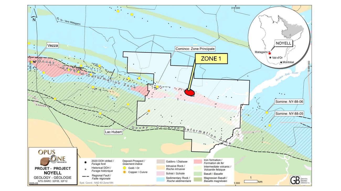 PROPERTY GEOLOGY AND GOLD TARGETS image