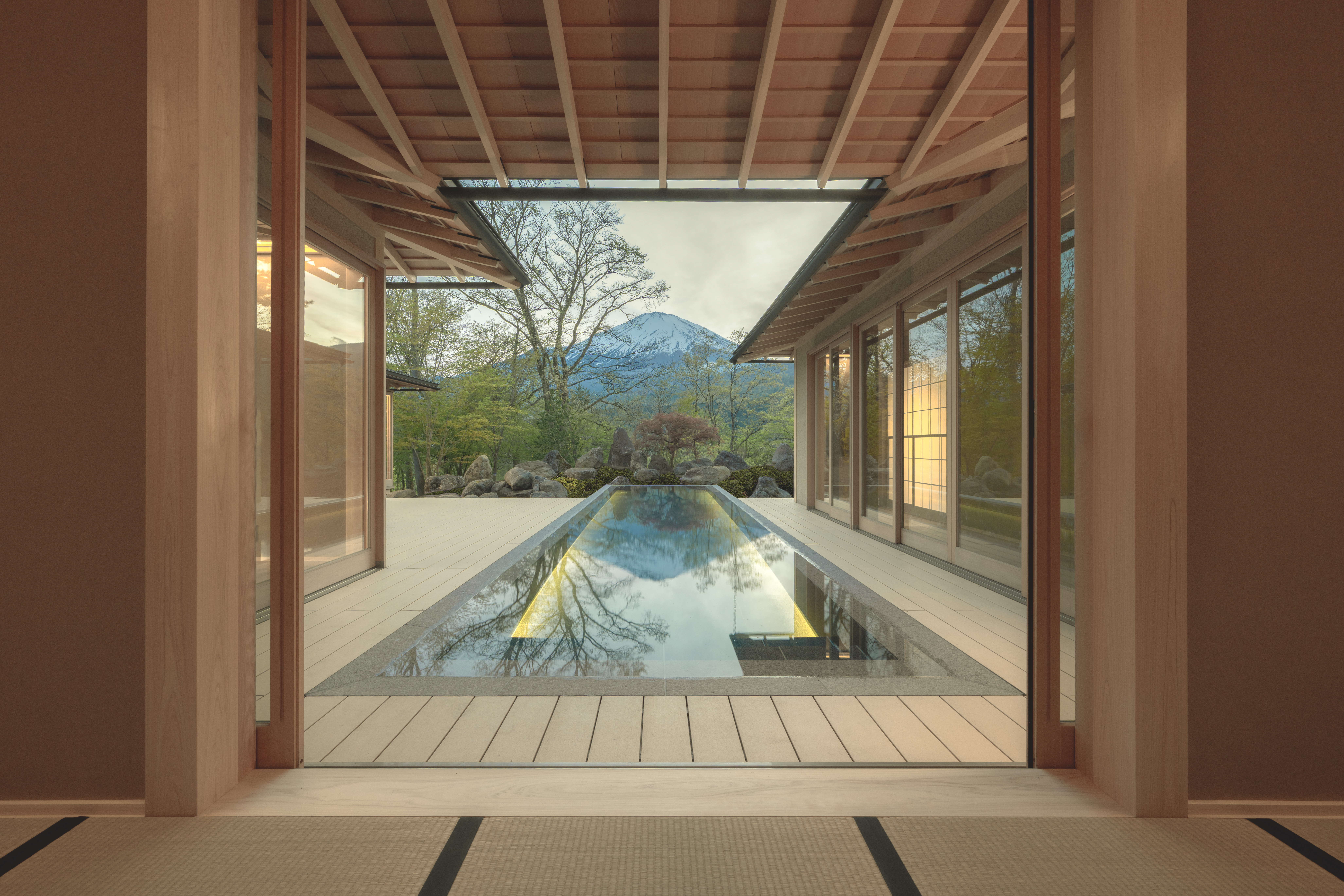 Mount Fuji view from the Villa