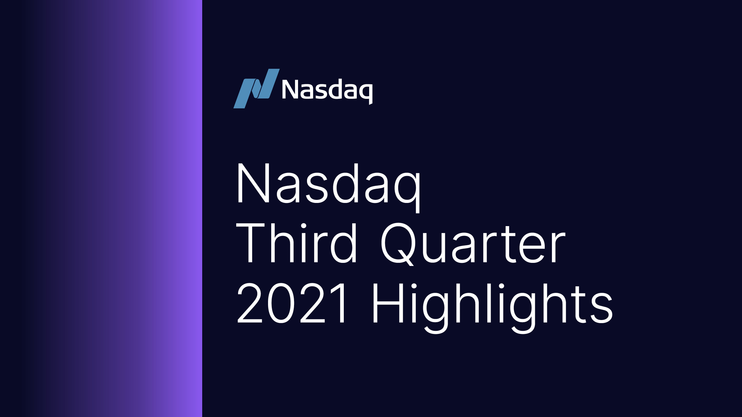 Nasdaq 3Q21 Results