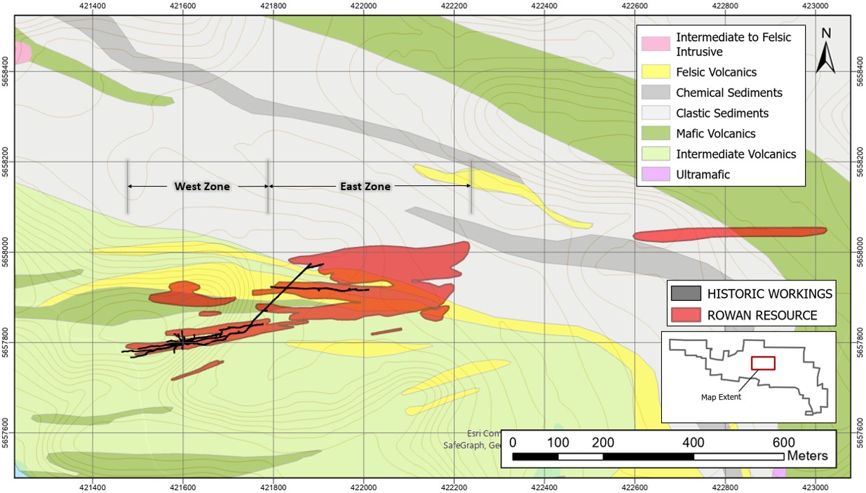 Figure 2 - Plan Map of MRE on Geology