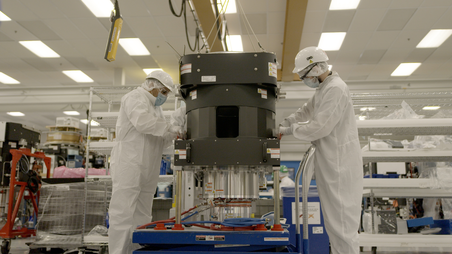 Workers inside Applied Materials' manufacturing facility in Austin, Texas. Applied is the largest U.S. manufacturer of semiconductor equipment.