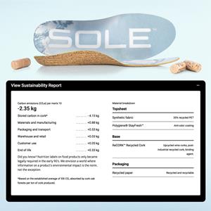 Sustainability Report - SOLE Performance Thin Footbed