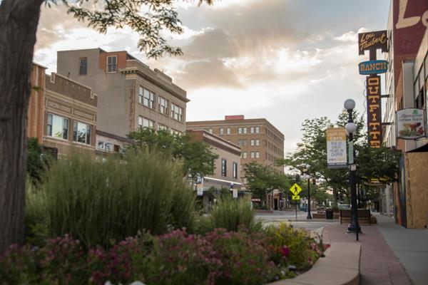 Downtown Casper has historic buildings, local shops, watering homes and Lou Taubert Ranch Outfitters. 