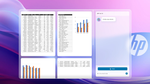 Excel spreadsheet cuts across multiple pages without HP Print AI