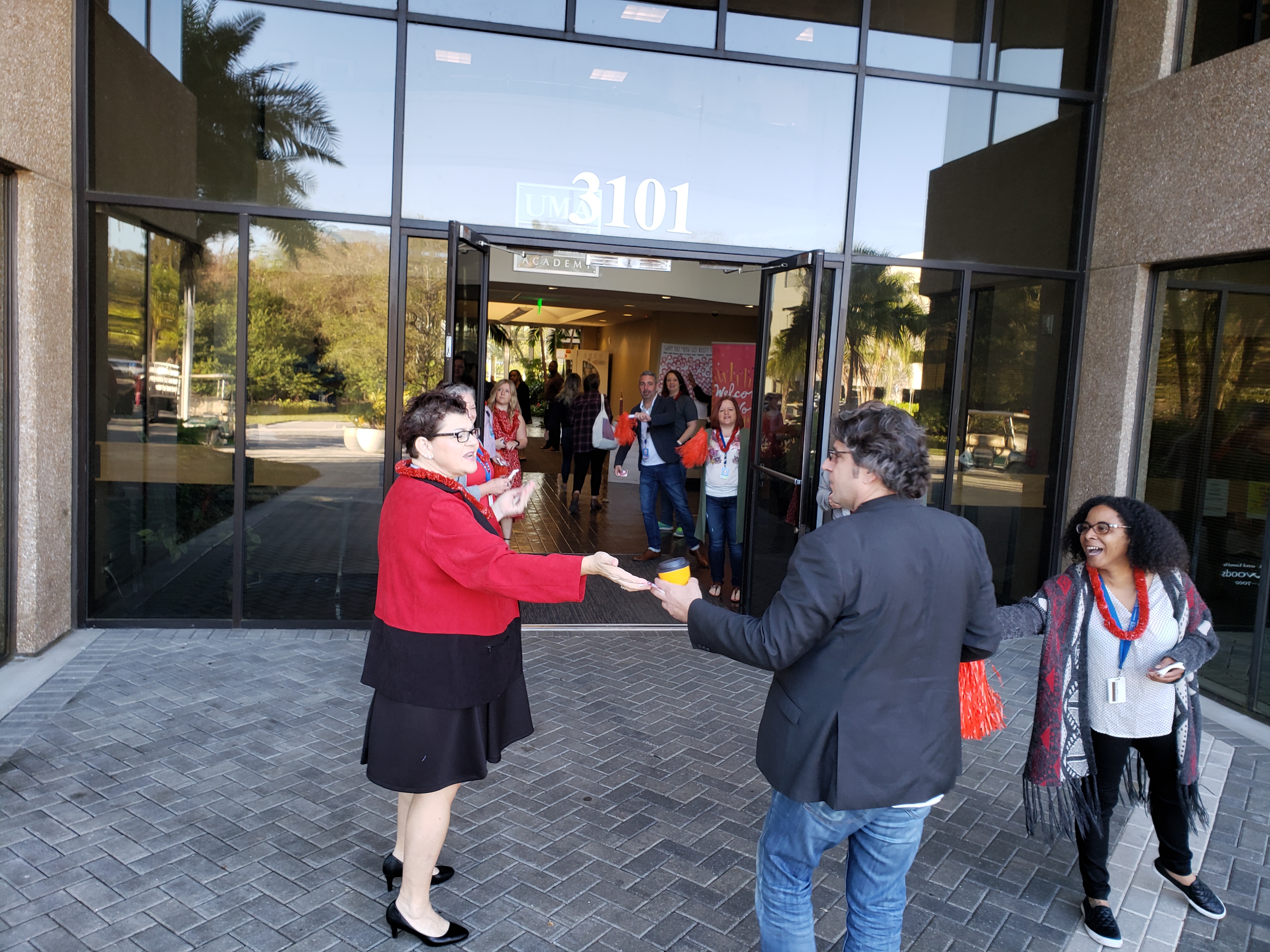 Ultimate Medical Academy welcomed team members to work with stickers asking them the reasons why they Go Red. For the first time, UMA is participating in the American Heart Association's Go Red for Women Campaign. 