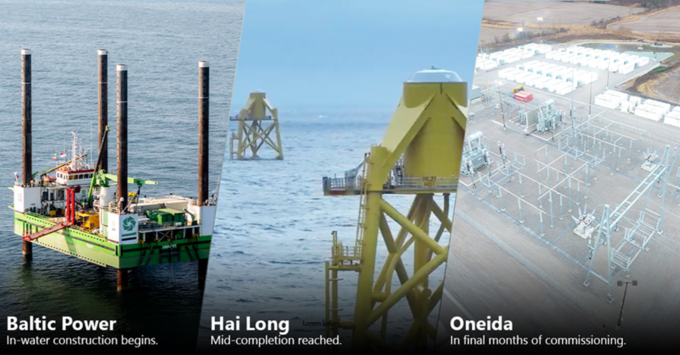 Baltic Power, Hai Long and Oneida projects continue to make construction progress