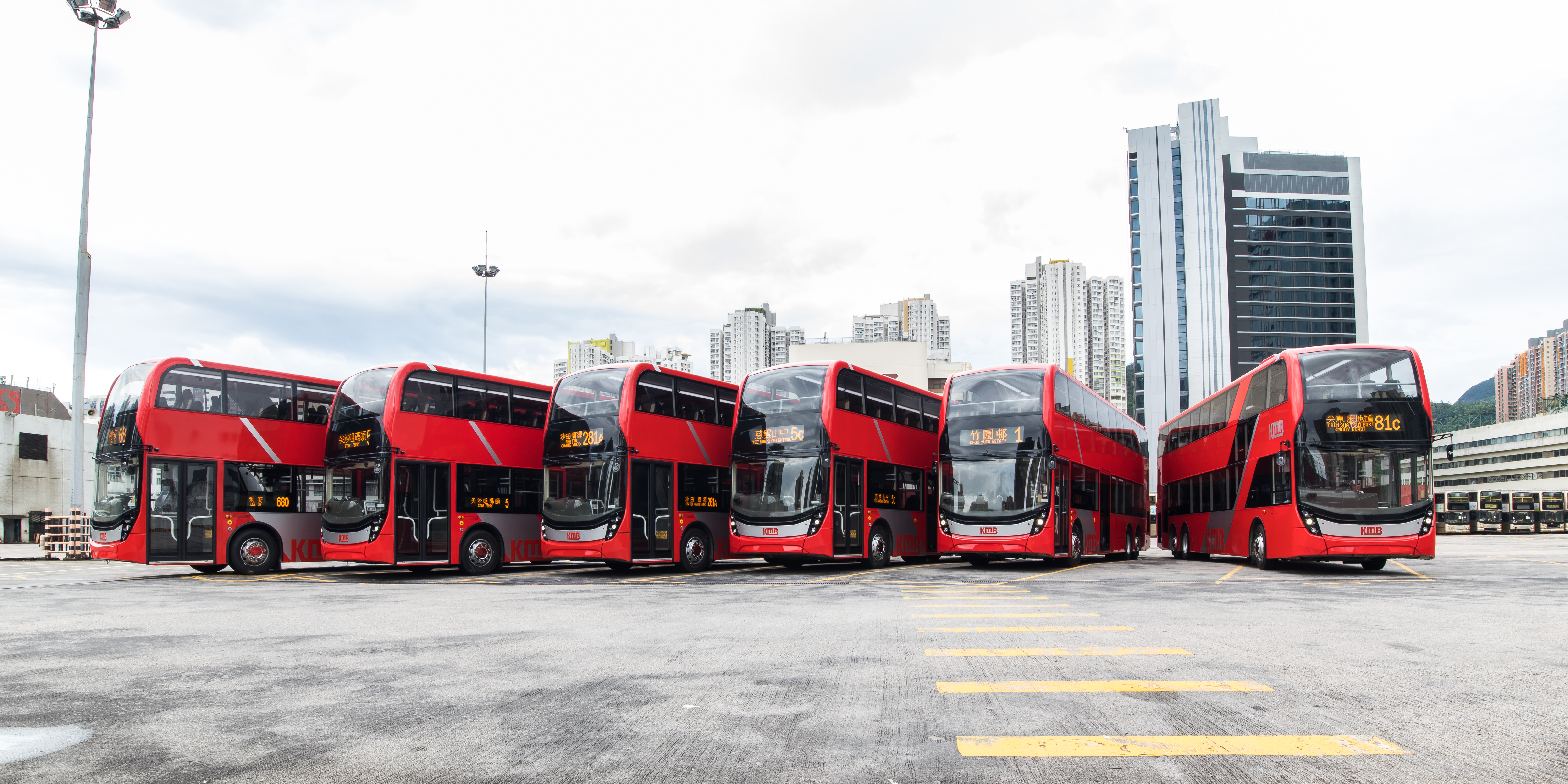 NFI - ADL Enviro500 buses at KMB Hong Kong