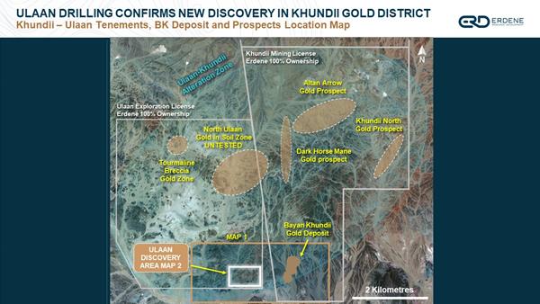 ULAAN DRILLING CONFIRMS NEW DISCOVERY IN KHUNDII GOLD DISTRICT