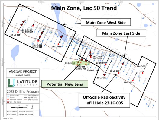 Main Zone, Lac 50 Trend