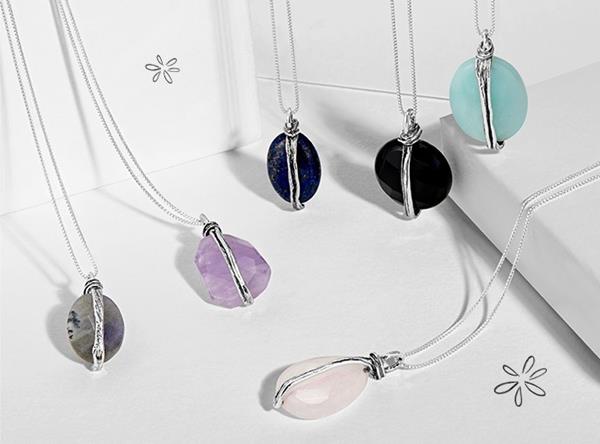 Silpada Designs NEW Energy Collection. Each sterling silver necklace includes a stone that carries specific meaning to support healing and self care like Lapis for truth and wisdom or Agate to balance mind, body and spirit.