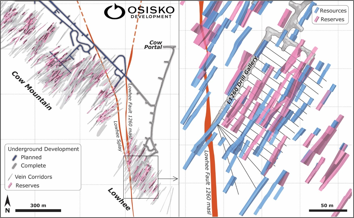 Location of the ongoing 13,000-meter infill drilling campaign. 