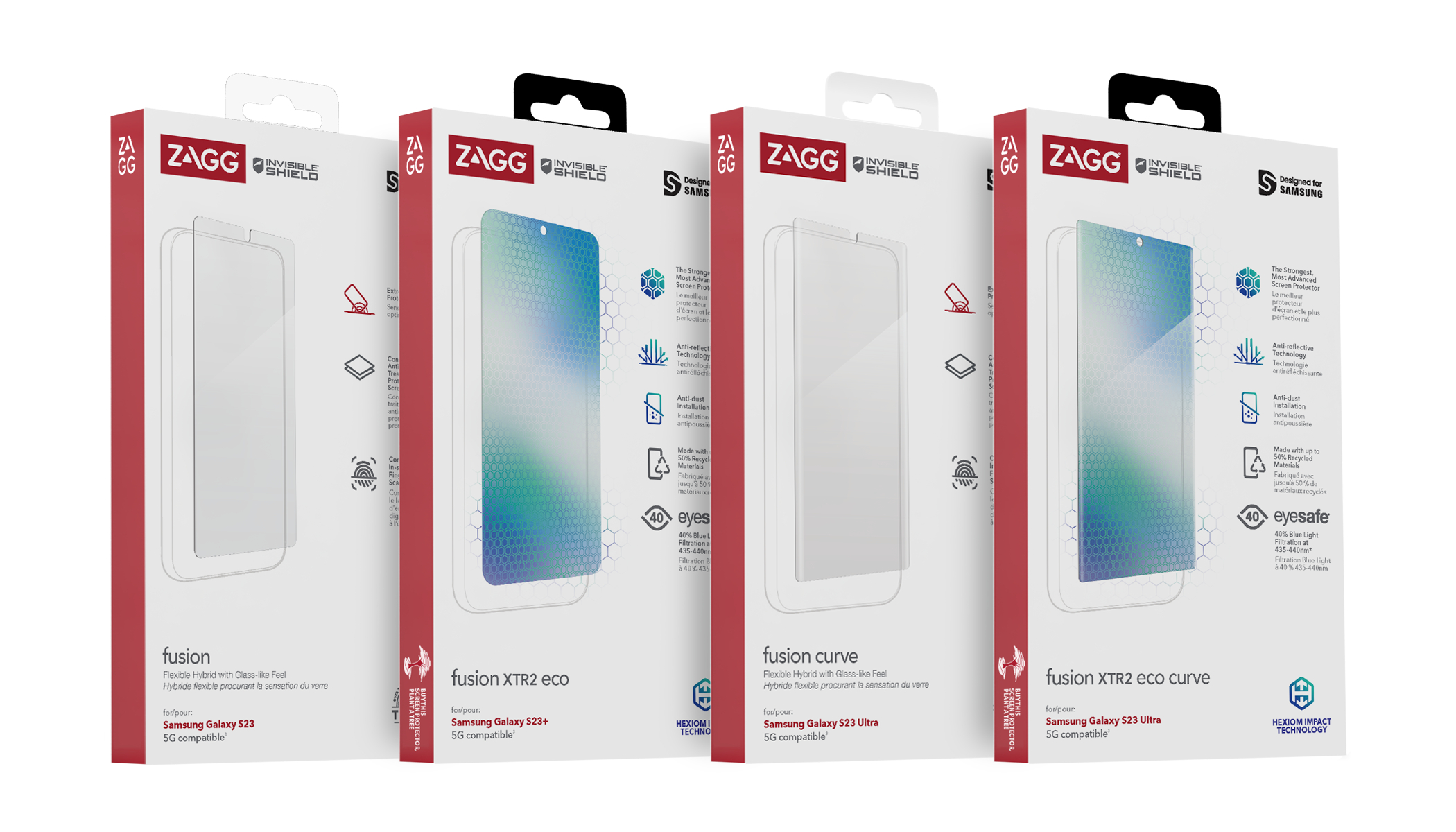 ZAGG InvisibleShield Fusion XTR2 ECO Screen Protector for Galaxy S23