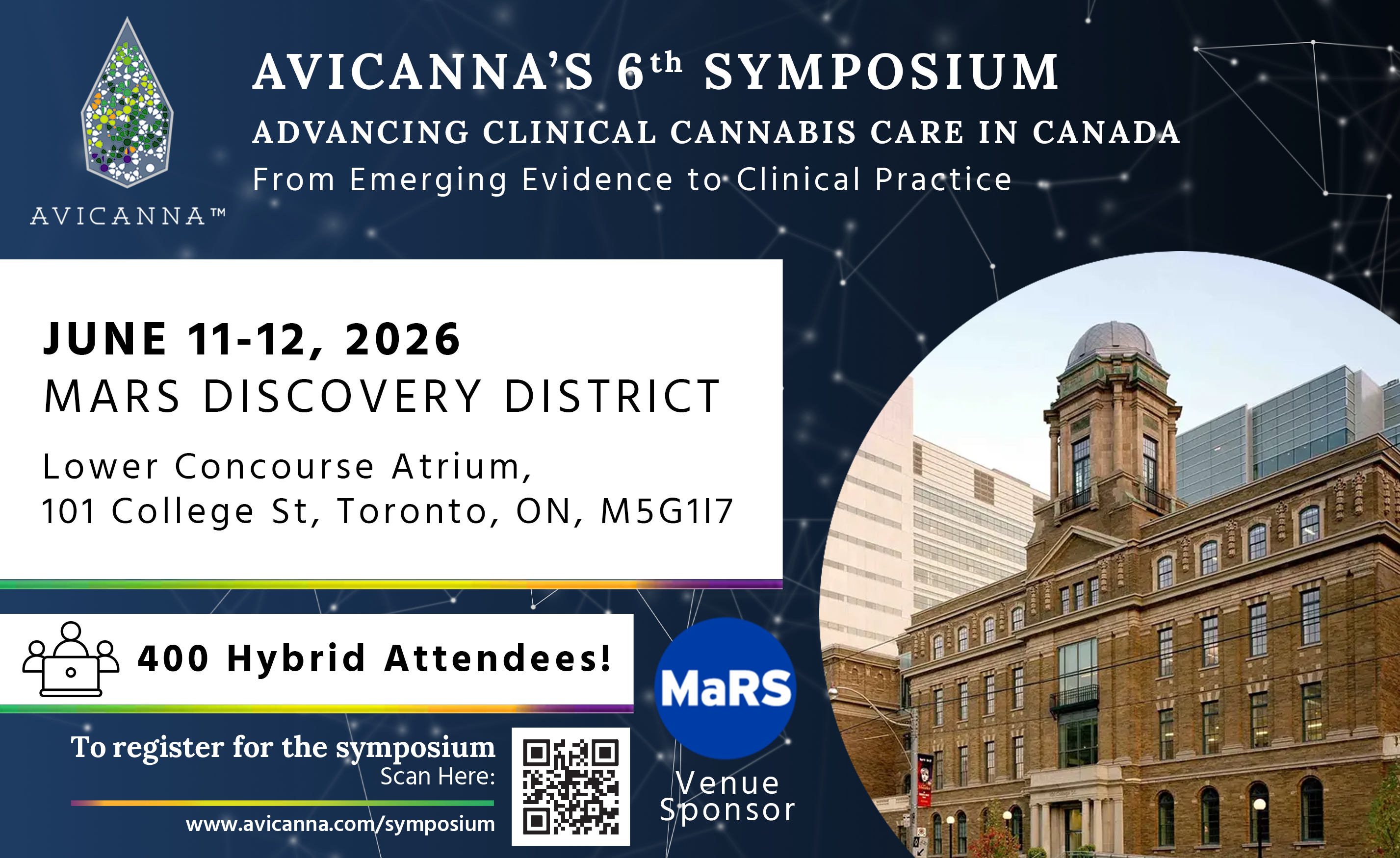 Avicanna 6th Medical Symposium - Save The Date - June 11 12 2026