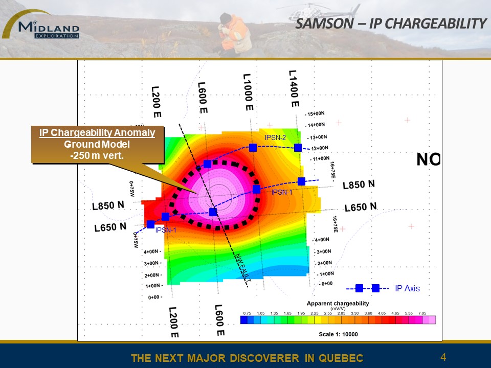 Figure 4 Samson IP chargeability