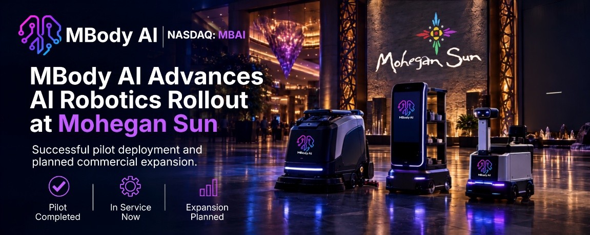 MBody AI Advances AI Robotics Rollout at Mohegan Sun