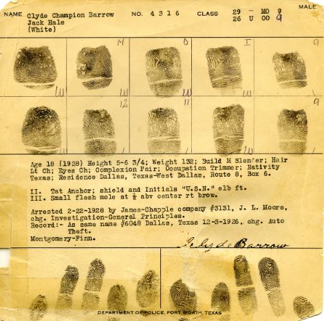 Clyde Barrow_fingerprints