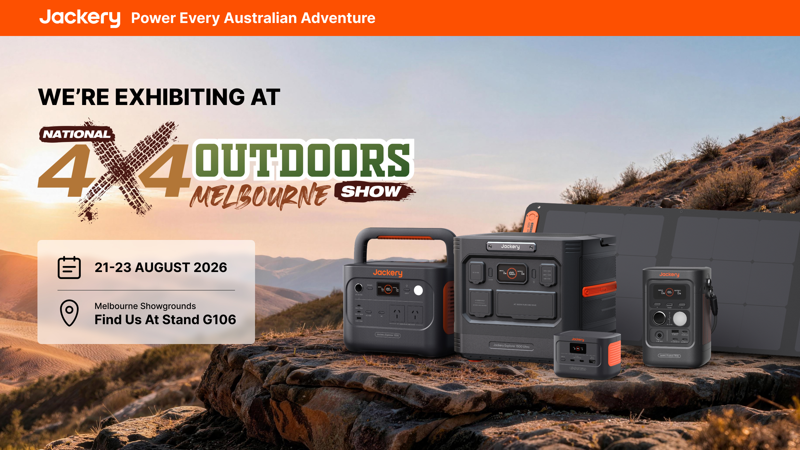 Jackery x National 4x4 Outdoors Show Melbourne 