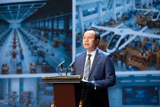 Mr. Doan Trung Kien, Vice Chairman of the Tay Ninh Provincial People’s Committee, delivering his speech at the event.