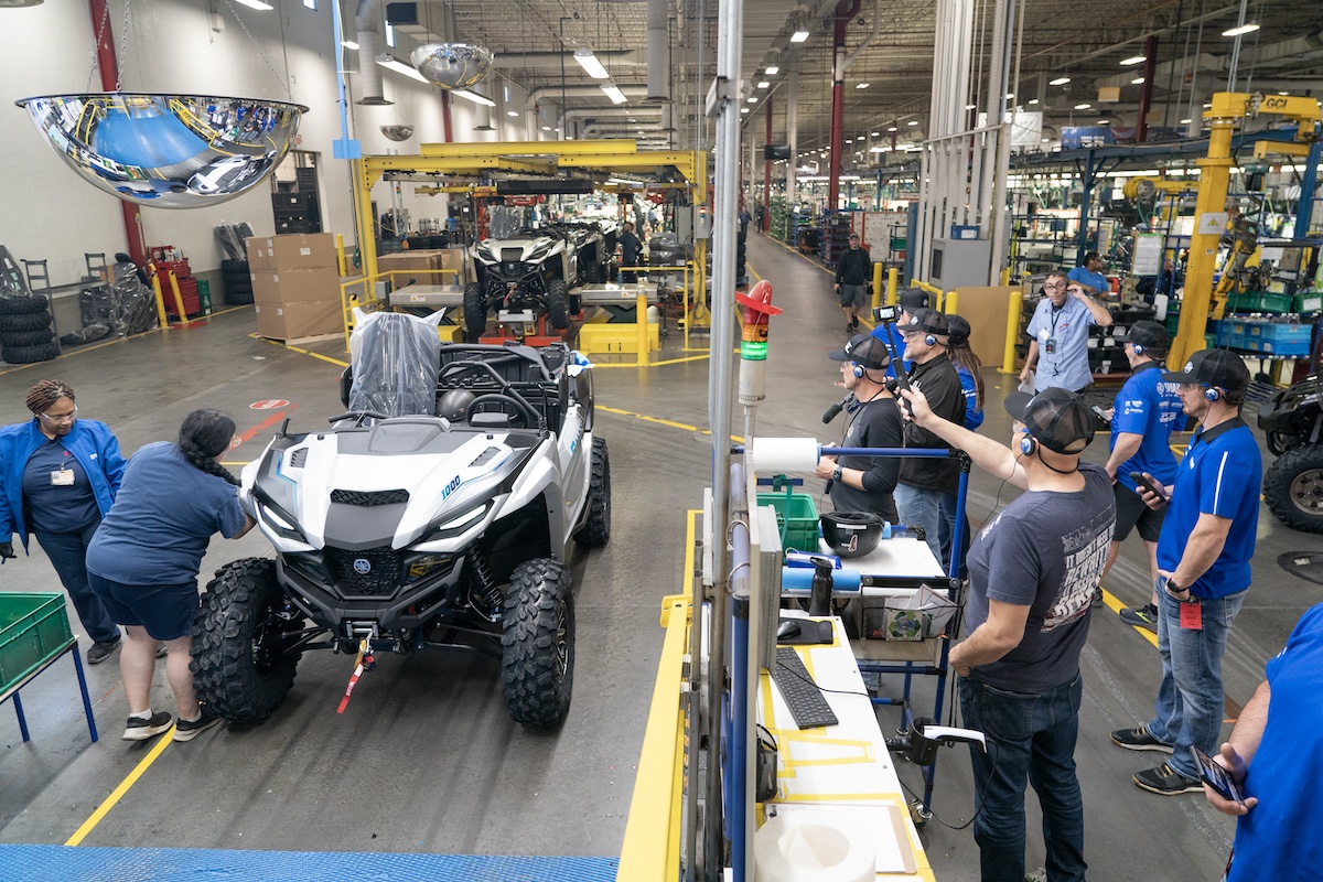 Yamaha racers and guests witnessed the production process of Yamaha’s Proven Off-Road ATVs and Side-by-Sides, as well as their innovative WaveRunners and Golf Cars.