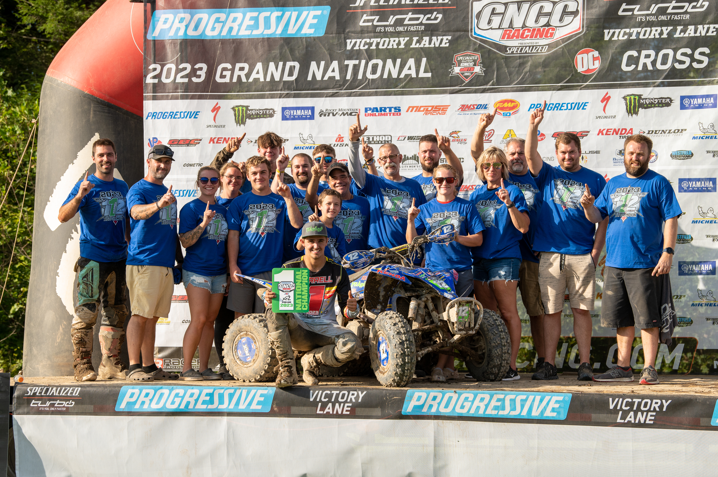 In the XC2 Pro-Am ATV class, Yamaha riders dominated the field, winning the top nine positions with Steve Harrell clinching a definitive championship win and the $2,500 bLU cRU bonus with nine first-place wins.