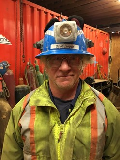 Dave Green in the field at Ascot’s Red Mountain Project in Northwestern BC