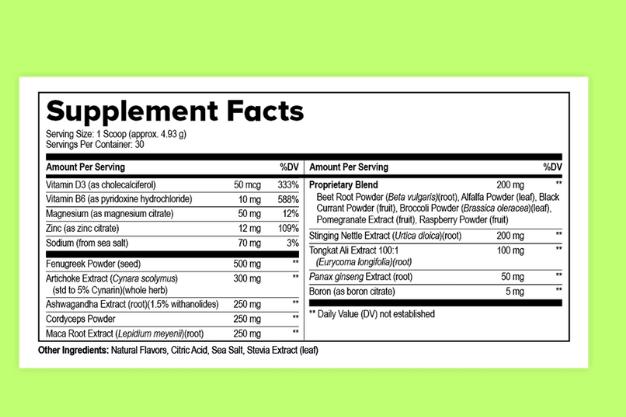 ProstaVive - Supplement Facts