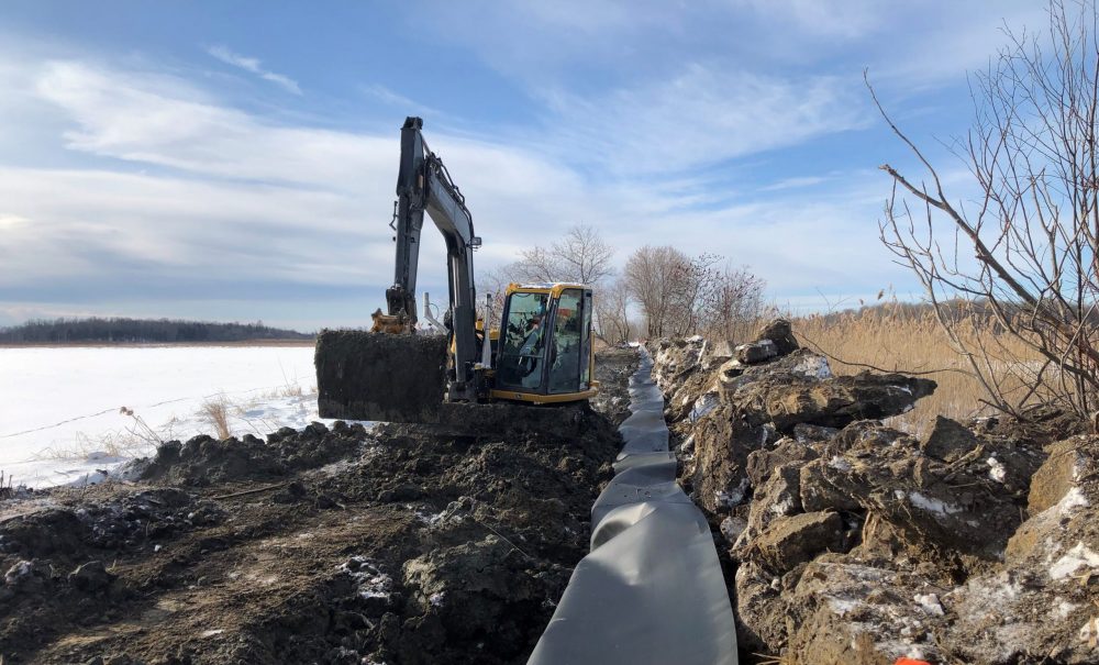 Controlling water percolation at Lake Saint-Francois National Wildlife refuge