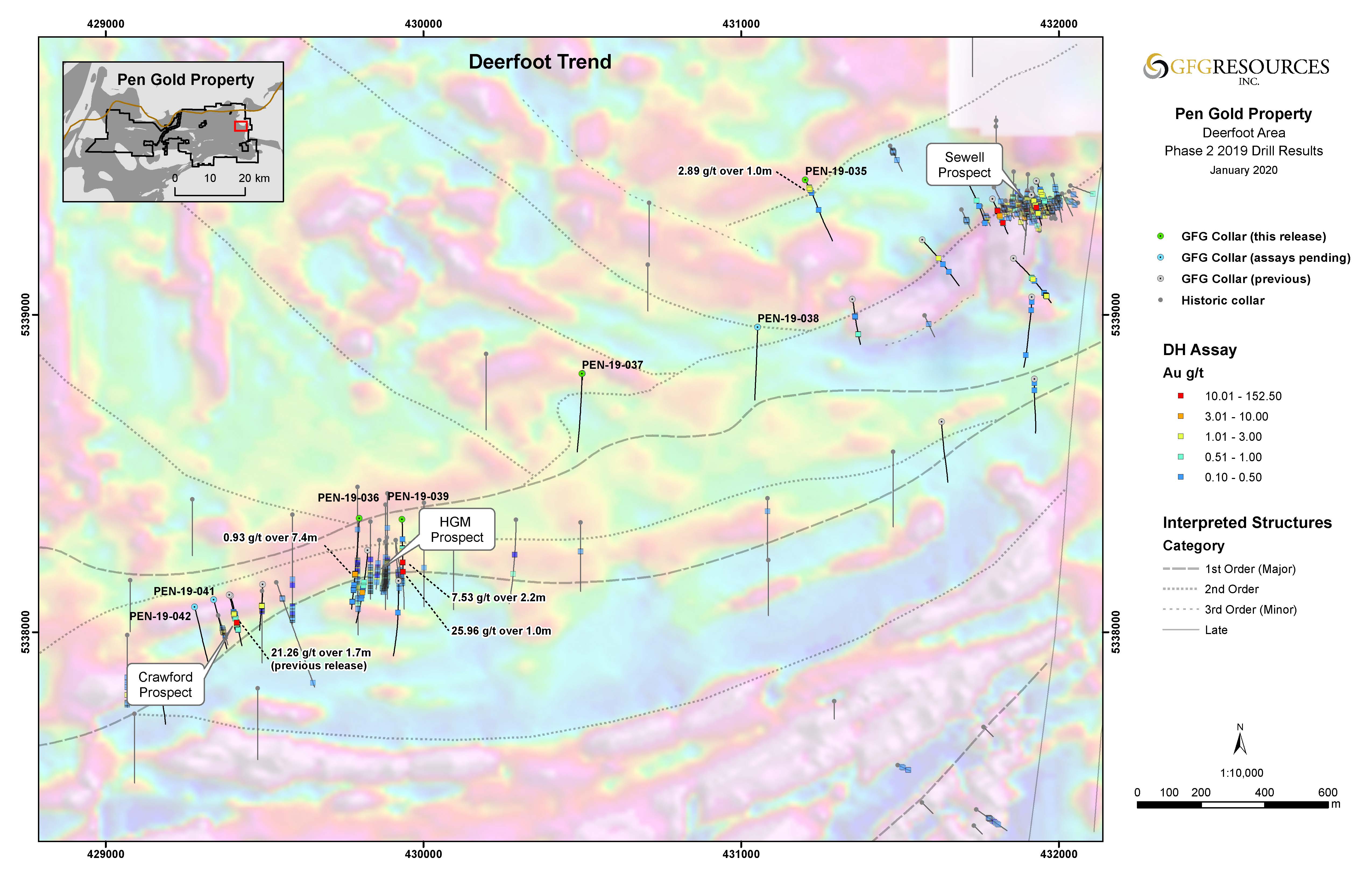 Fig 2 Plan Map of Deerfoot Trend