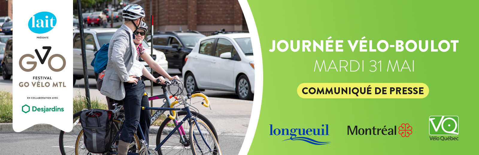Le Festival Go vélo Montréal vous donne rendez-vous demain à la Journée vélo-boulot!