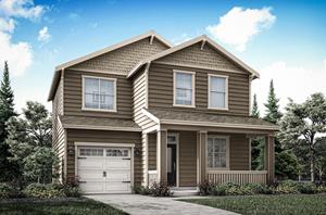Artist Rendering of the two-story Cottonwood plan by LGI Homes.