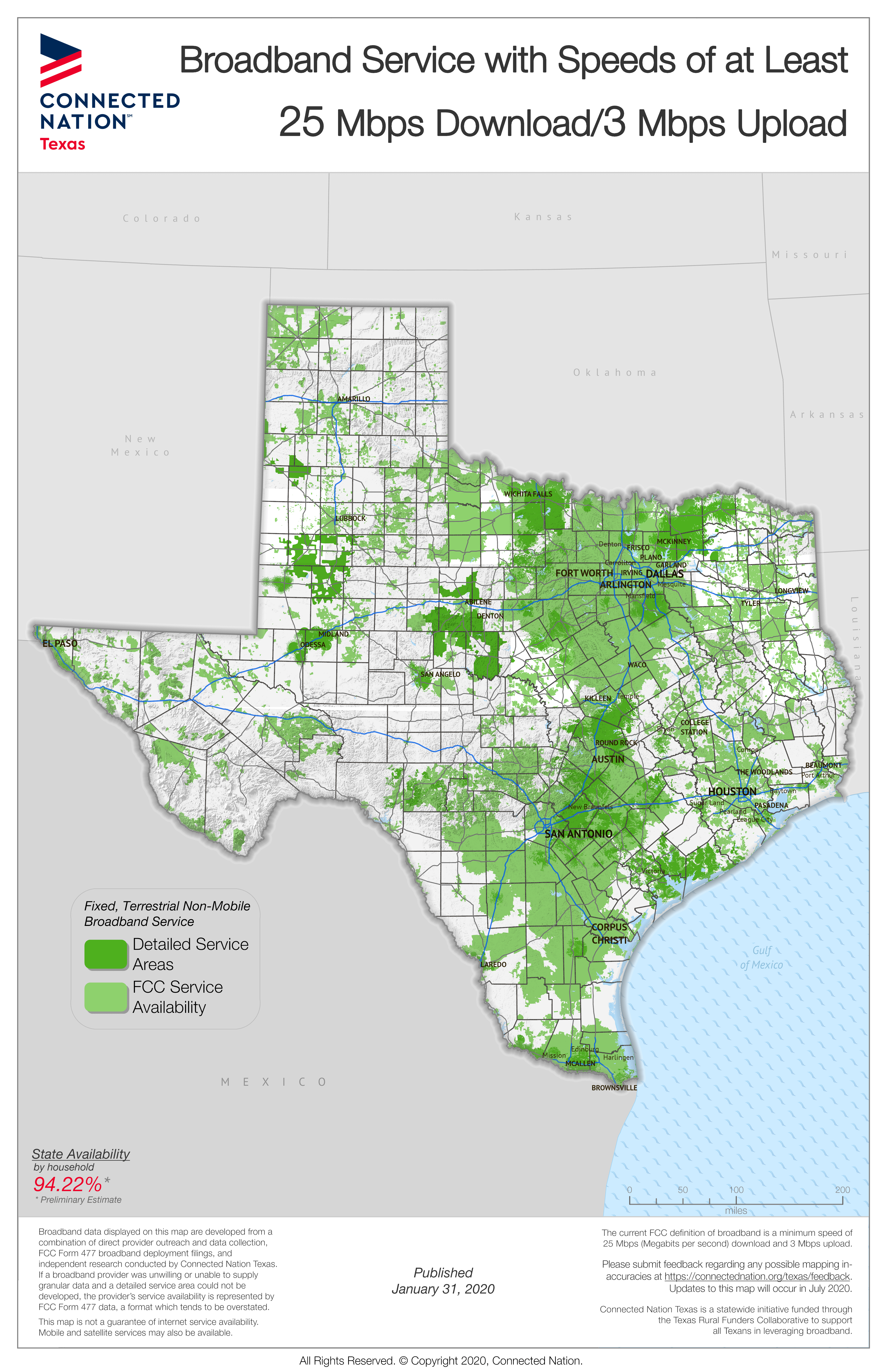 Broadband Coverage Maps for Every Texas County Released