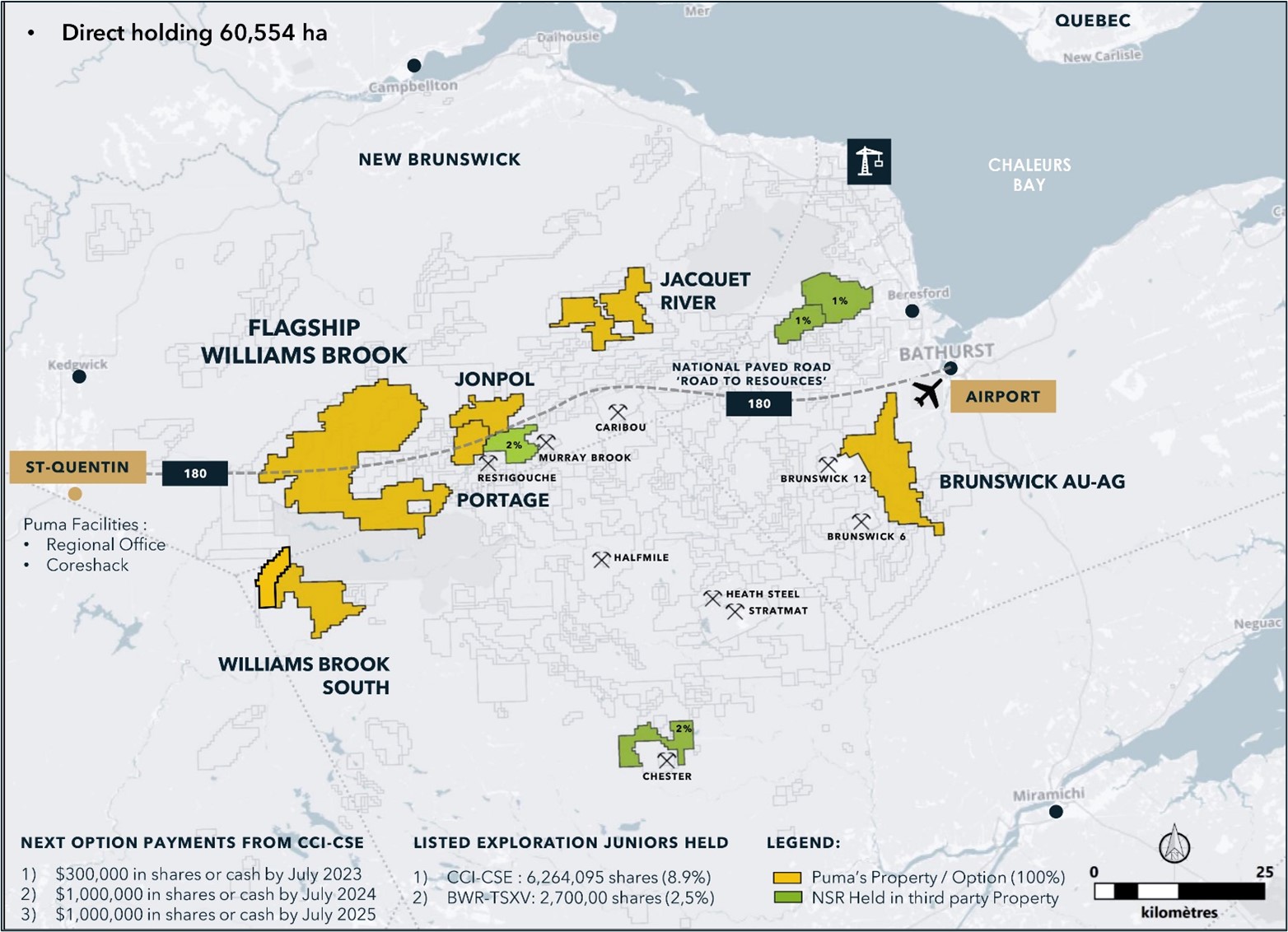 Williams Brook Gold Project in Northern New Brunswick