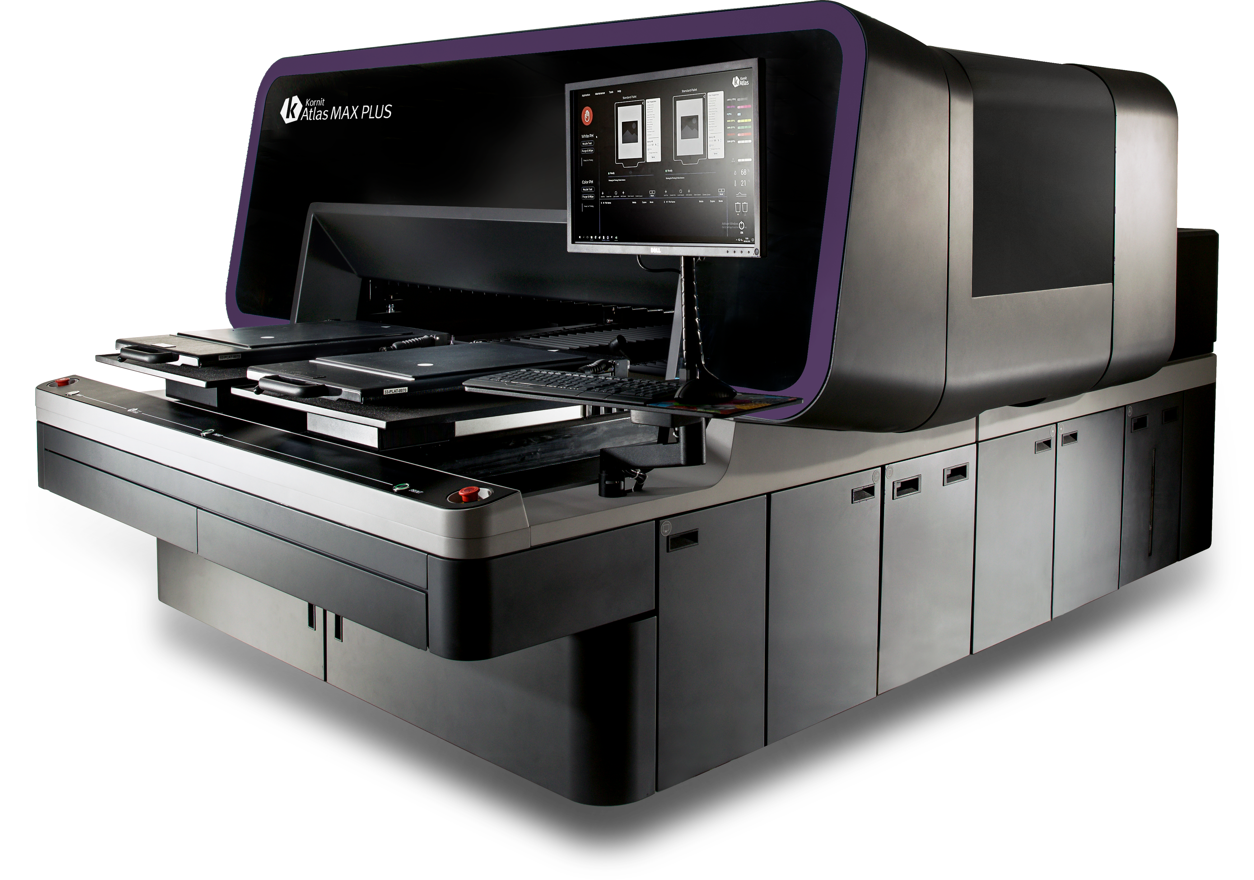 Kornit's Atlas MAX technology can seamlessly shift large volumes from screen to highly sustainable, on-demand digital production to unleash unmatched creativity and apparel designs without compromise.