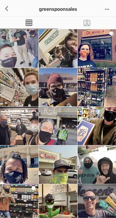 Recent postings made by Green Spoon on its Instagram account showing in-store initiatives (@greenspoonsales)