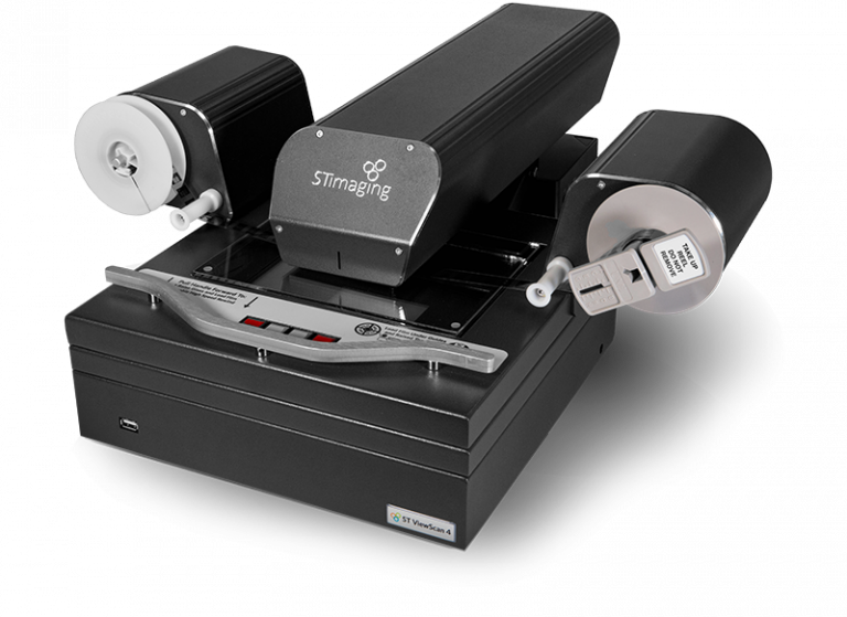 The ViewScan 4 is ST Imaging's latest digital microfilm reader for general use. Its 18-megapixel camera with the unique PerfectFocus system provides the highest quality digital copies of records stored on microfilm or microfiche.