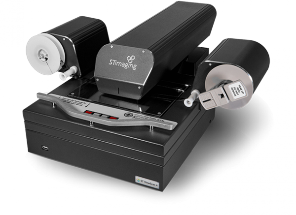 The ViewScan 4 is ST Imaging's latest digital microfilm reader for general use. Its 18-megapixel camera with the unique PerfectFocus system provides the highest quality digital copies of records stored on microfilm or microfiche.