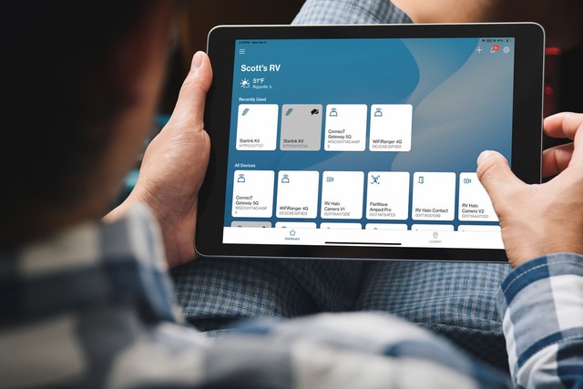 RV Halo is a comprehensive ecosystem that allows RV owners to seamlessly control and monitor various aspects of their vehicles