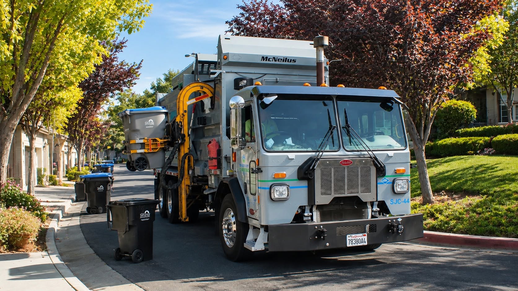 California Waste Solutions Curbside Recycling Pickup in San Jose