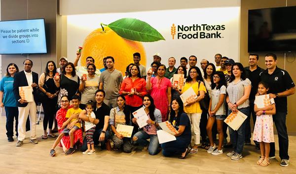 The HungerMitao team captains meeting at the North Texas Food Bank Perot Family Campus in Plano. The organization works to involve children in their philanthropic efforts, encouraging volunteerism and donations from a young age. 