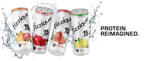 Fizzique, an entirely unique clear sparkling protein supplement beverage