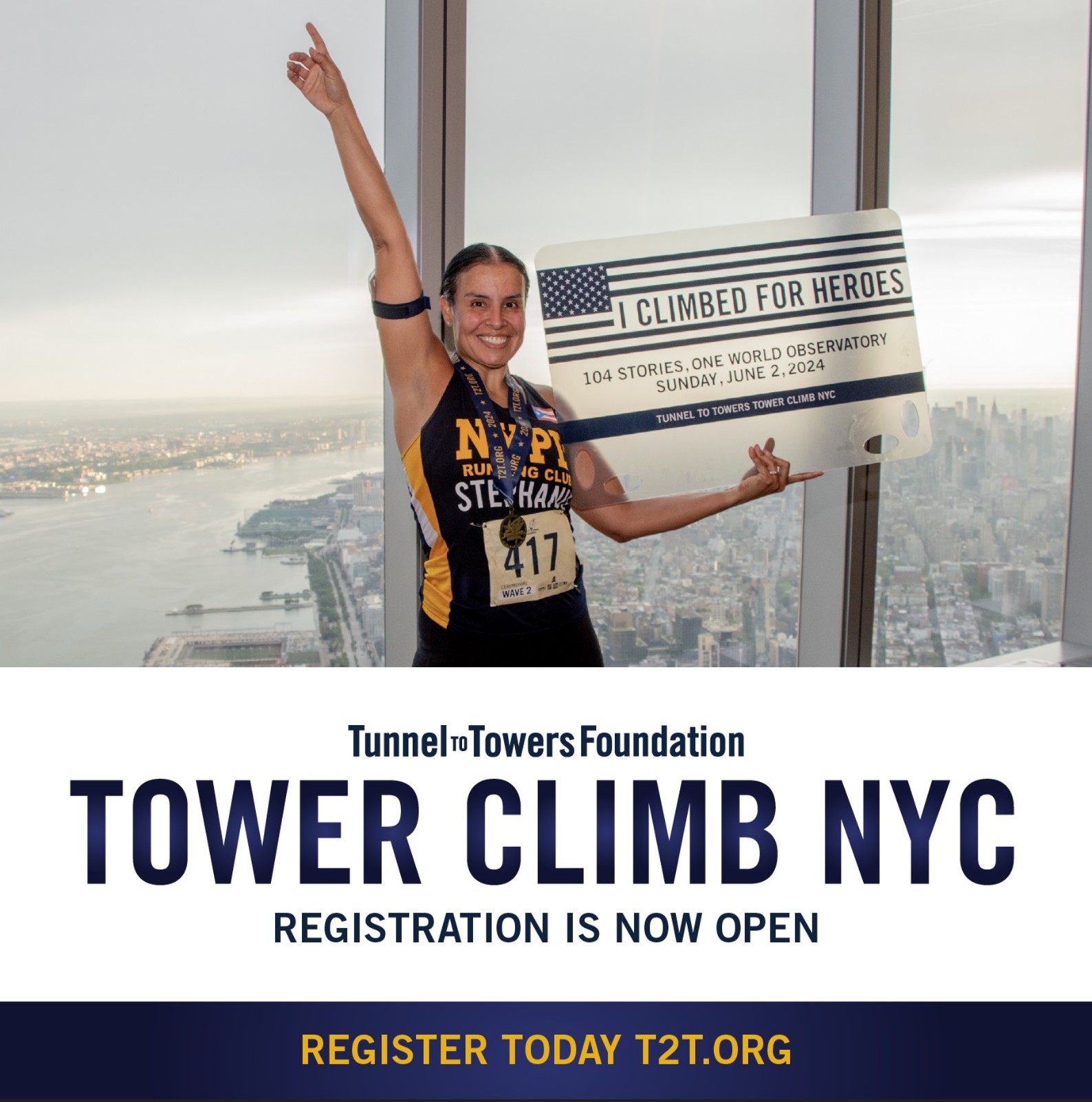 Registration Opens for the 2025 Tunnel to Towers Foundation Tower Climb NYC