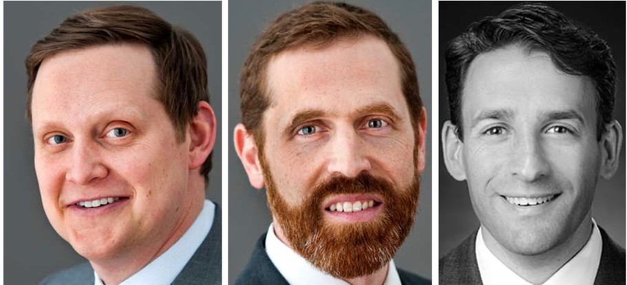 Joshua Snyder, John E. Sindoni, Benjamin J. Eichel (left to right)