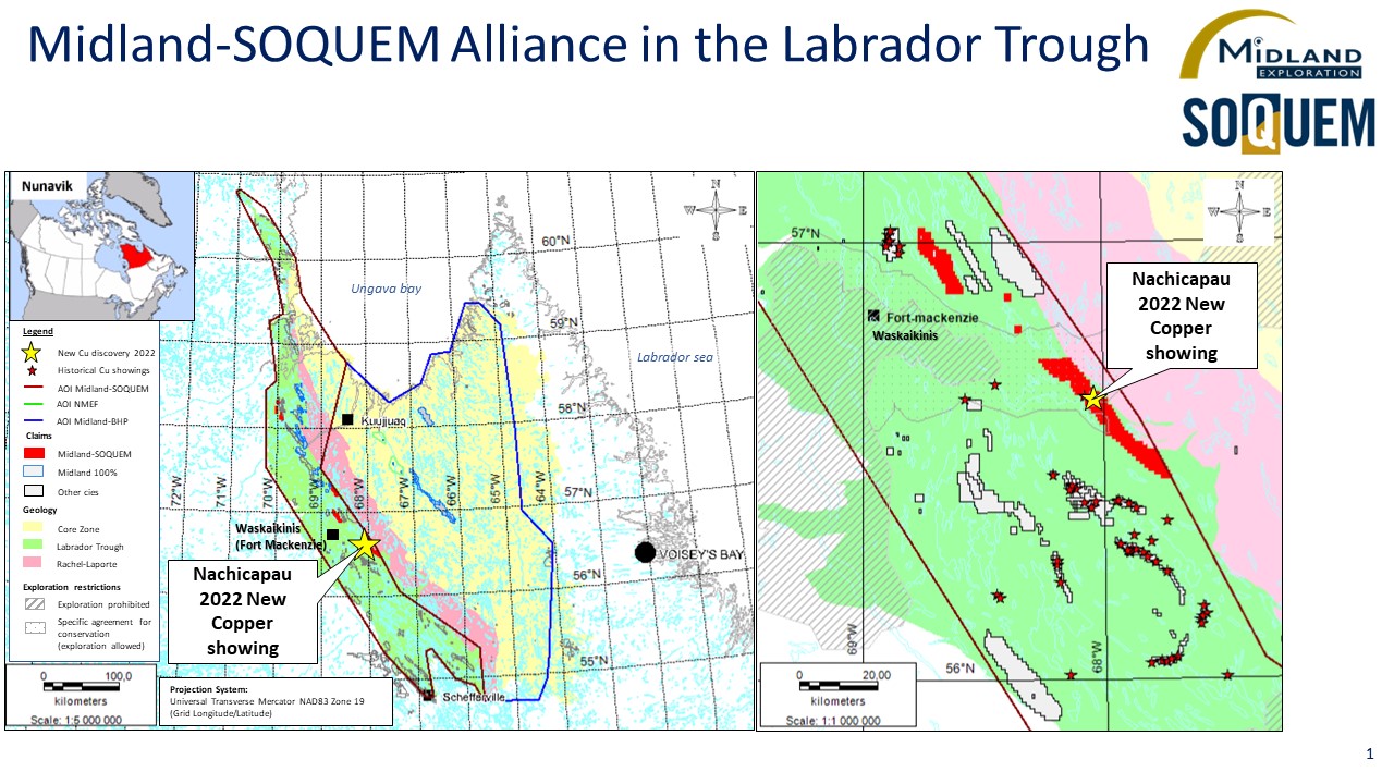 Figure 1 MD-SOQUEM Alliance in the Labrador Trough