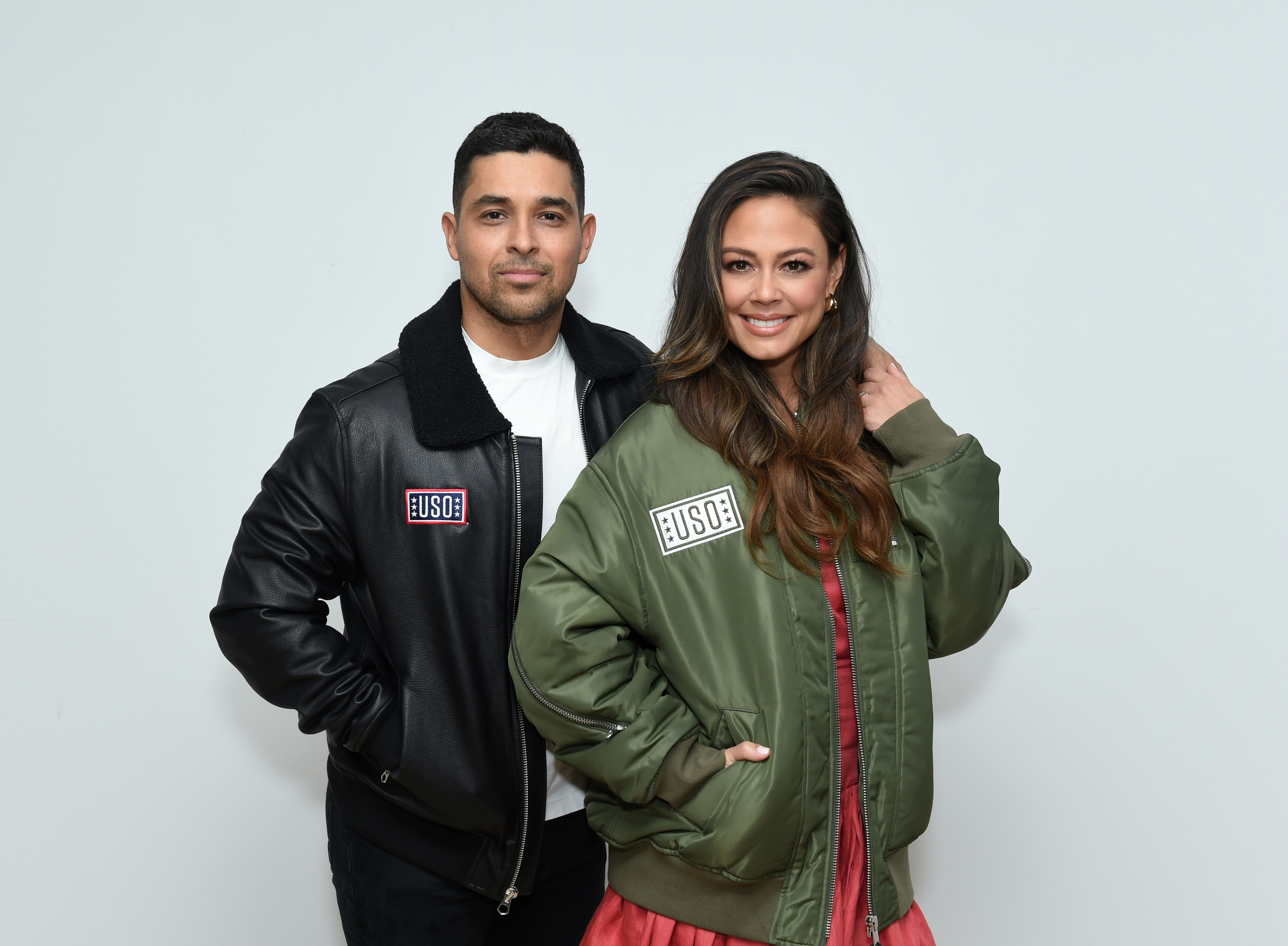 USO photo of Vanessa Lachey and Wilmer Valderrama