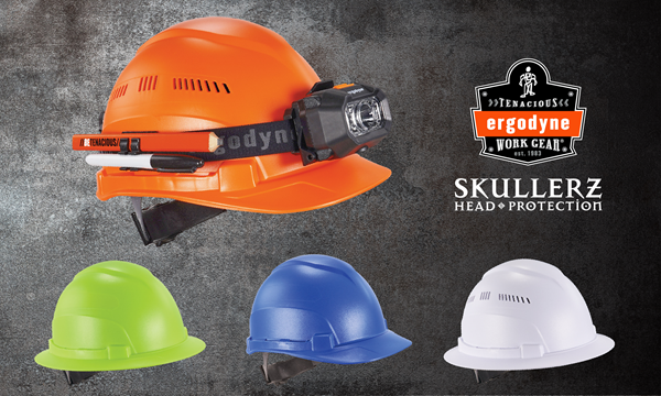 Ergodyne’s worker-approved lightweight hard hats are the low cost, high comfort solution every jobsite needs
